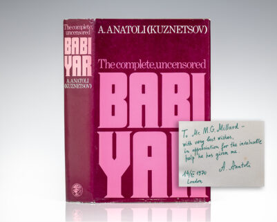 Babi Yar: A Document in the Form of a Novel.