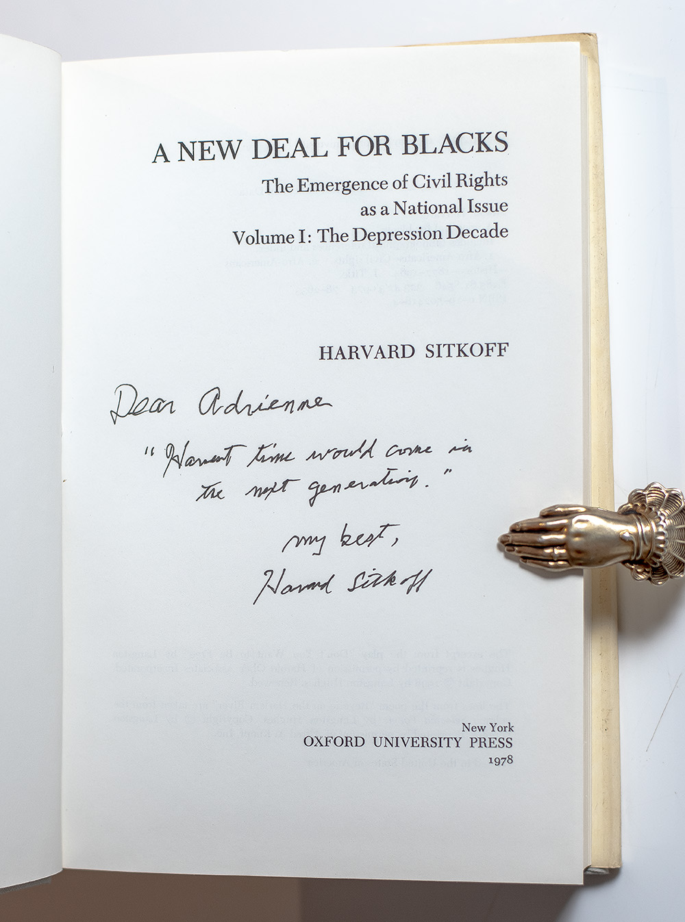A New Deal For Blacks: The Emergence of Civil Rights as a National Issue.