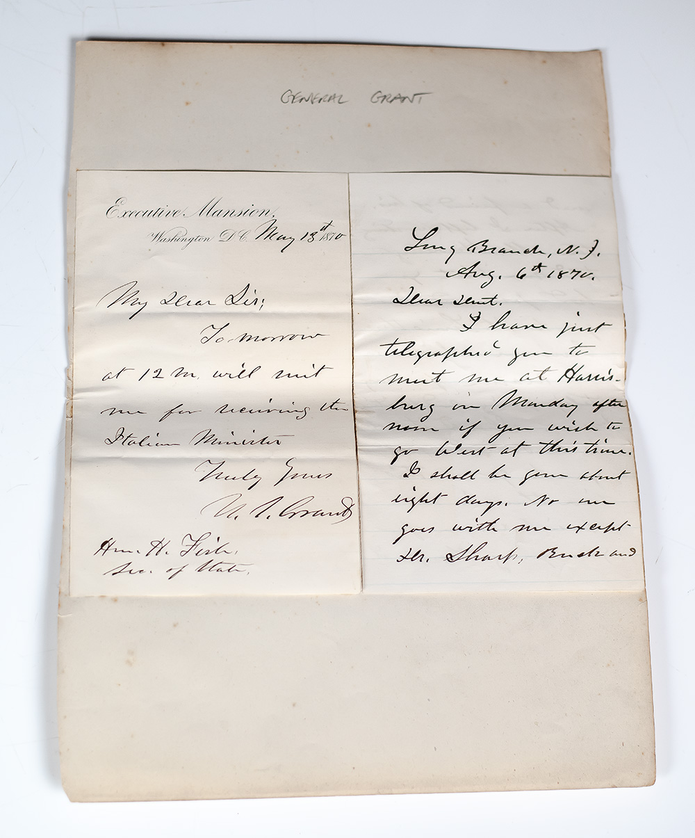 Ulysses S. Grant Treaty of Washington Signed Document Collection.