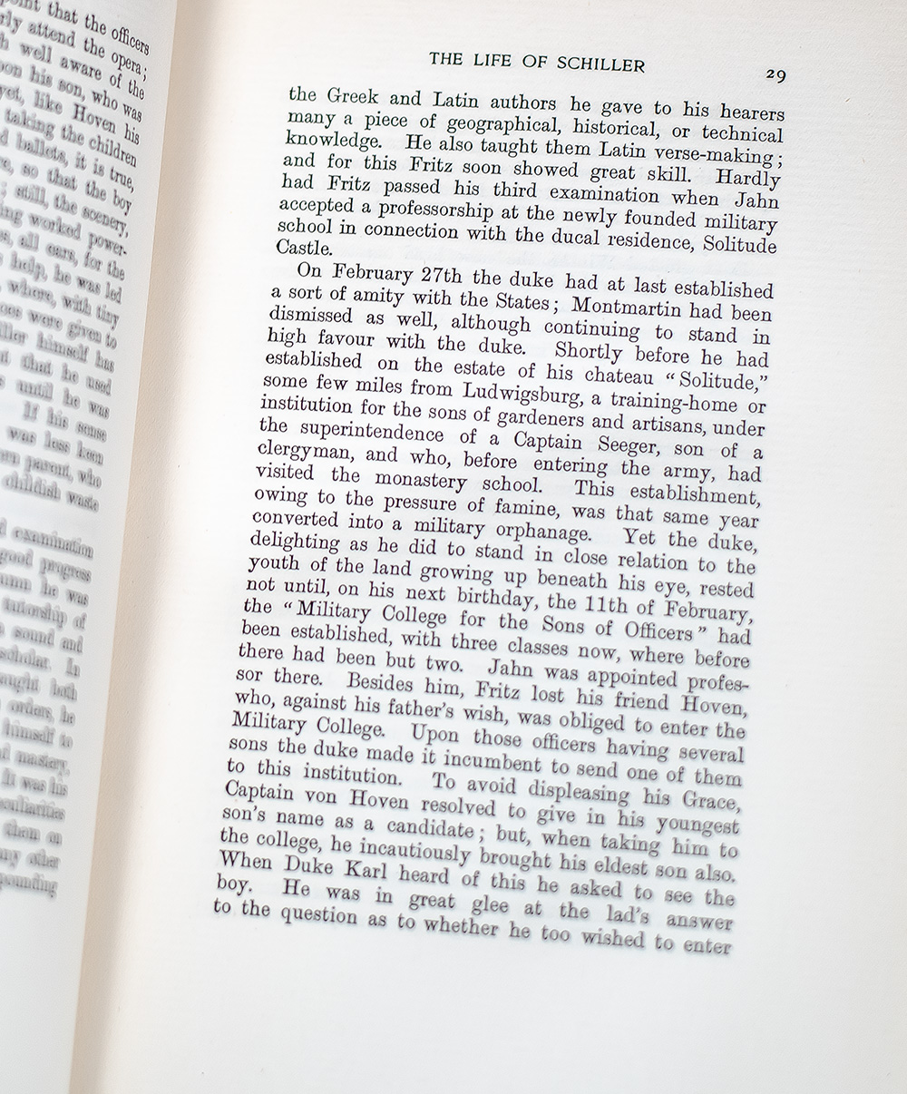 The Works of Friedrich Schiller.