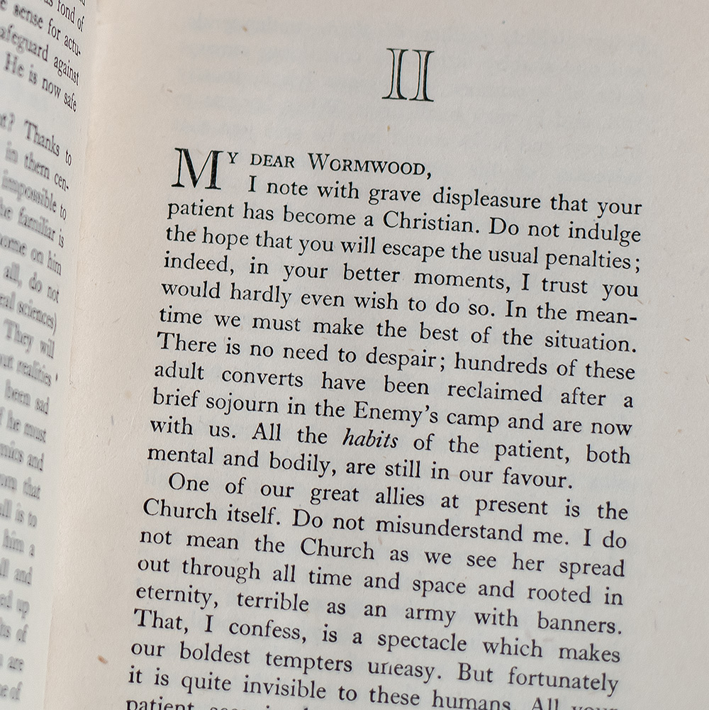 The Screwtape Letters.
