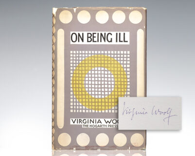 On Being Ill.