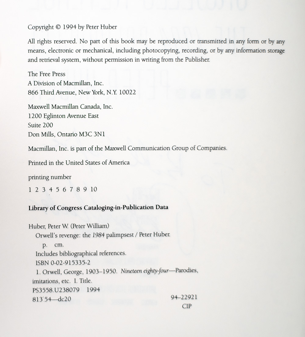 Orwell's Revenge: The 1984 Palimpsest.