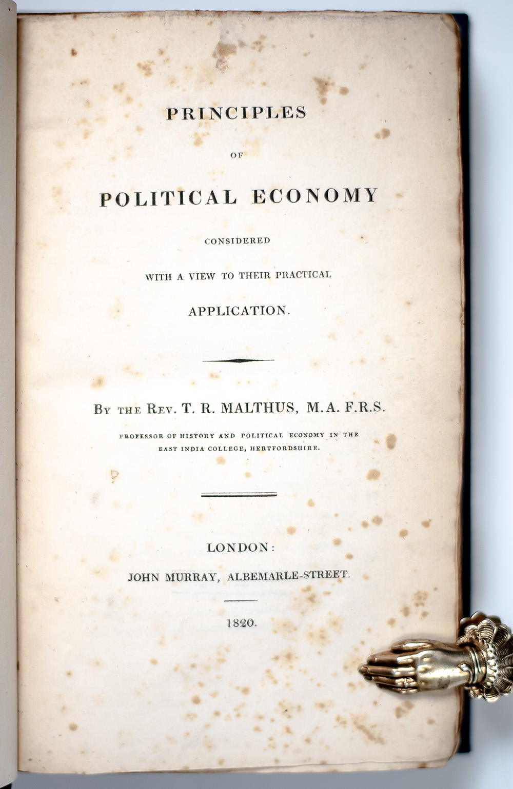 Principles of Political Economy Considered With a View to Their Practical Application.