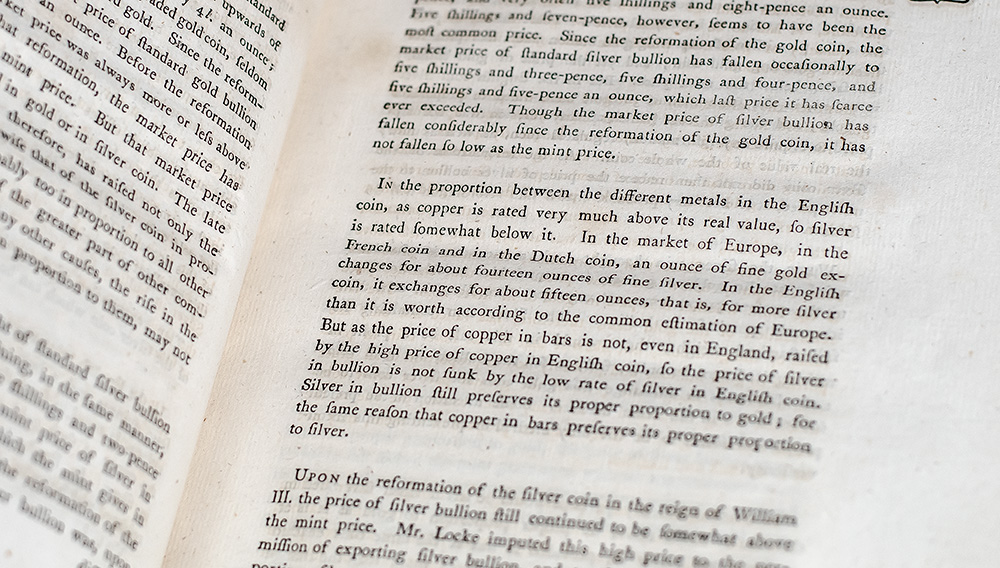 An Inquiry into the Nature and Causes of the Wealth of Nations.
