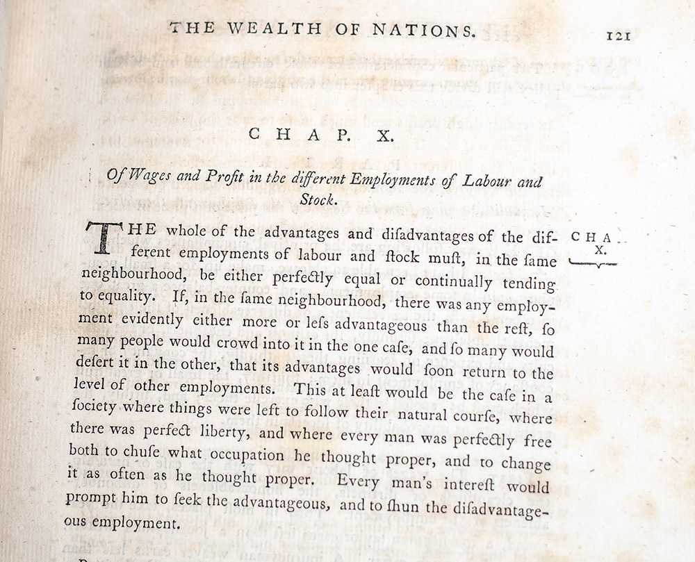 An Inquiry into the Nature and Causes of the Wealth of Nations.