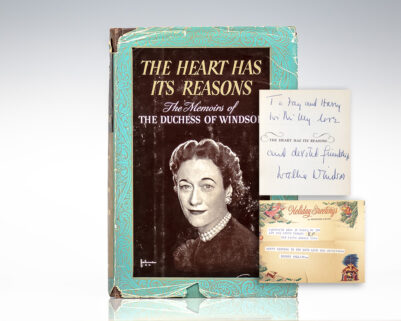 The Heart Has Its Reasons: The Memoirs of the Duchess of Windsor.