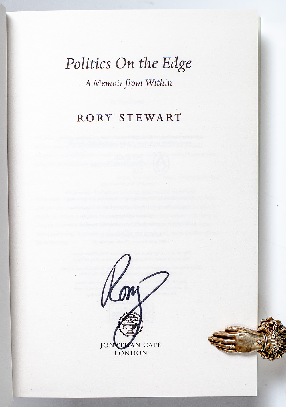 Politics on the Edge: A Memoir from Within.