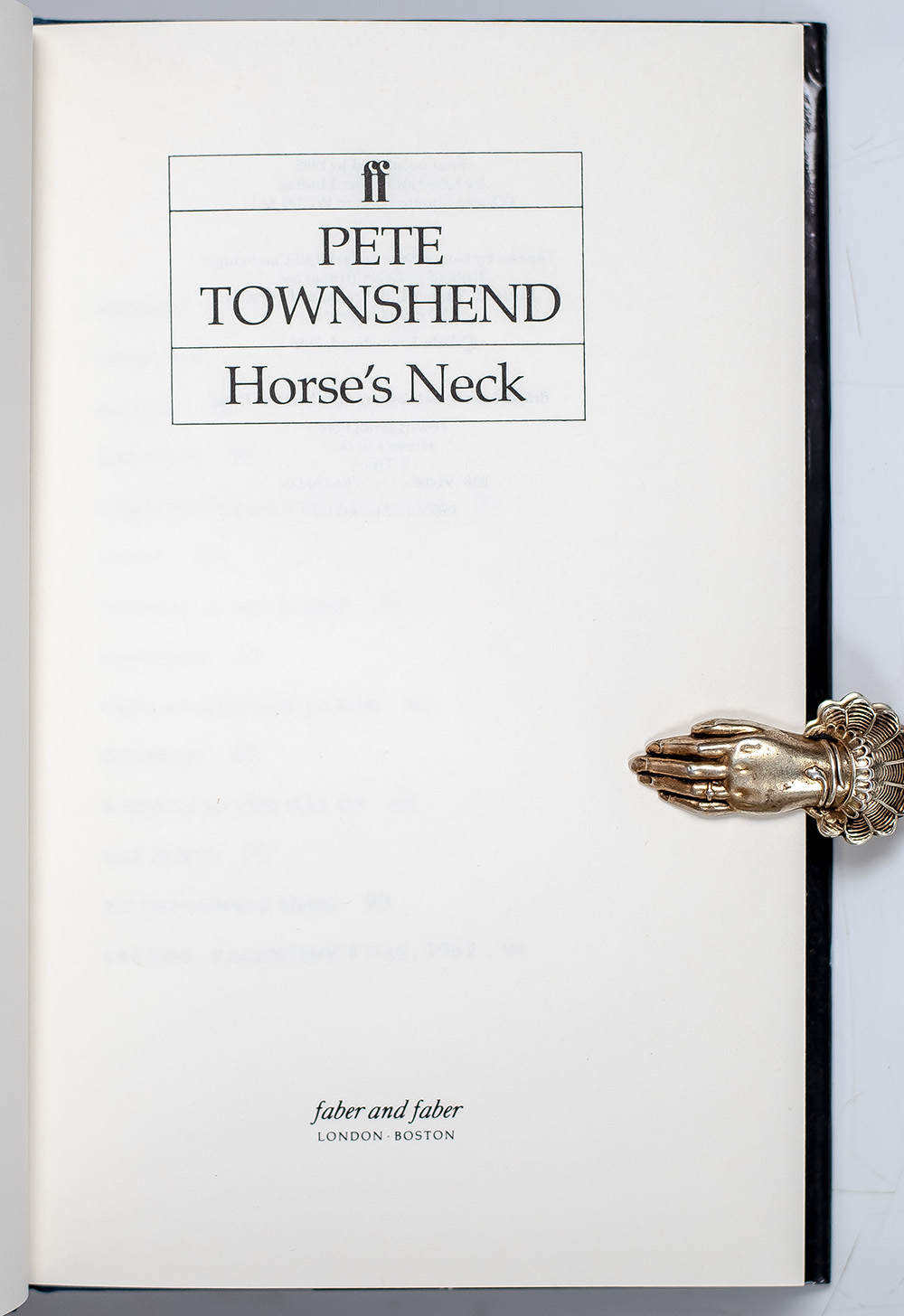 Horse's Neck.