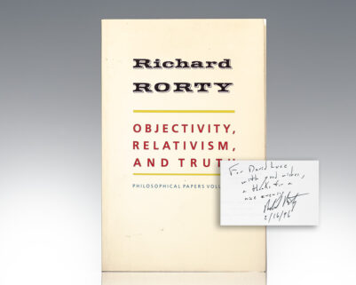 Objectivity, Relativism, and Truth.