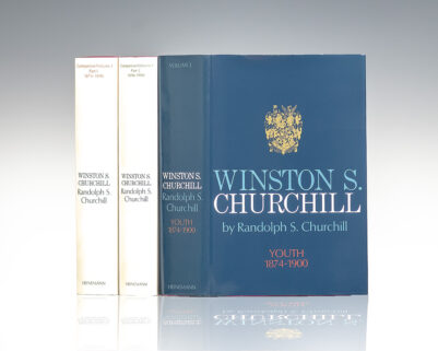 Winston S. Churchill [The Official Biography]. Volume I: Youth: 1874-1900 [with] Volume I Companion: Part 1 1874-1896 [and] Volume I Companion: Part 2 1896-1900.