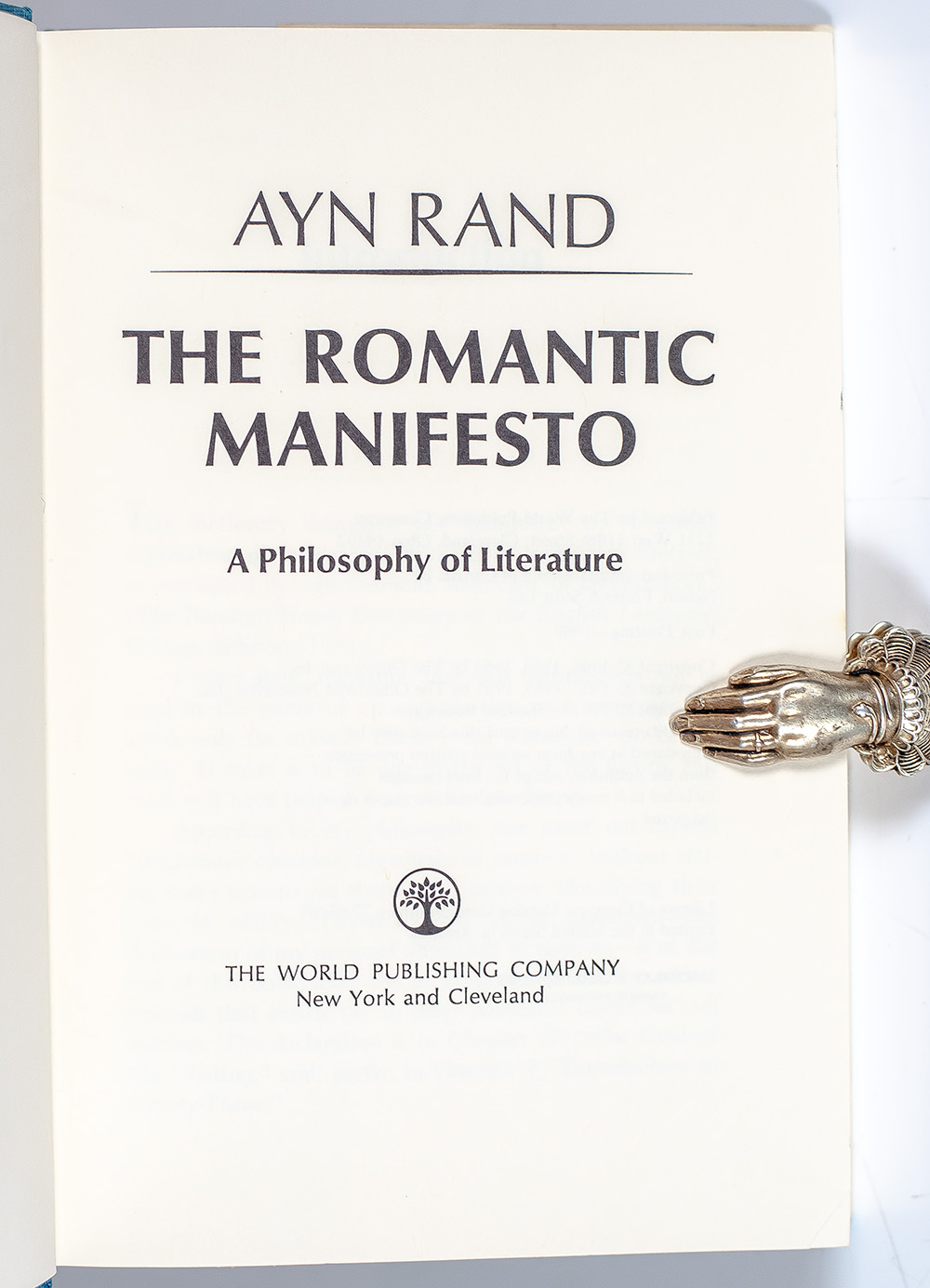 The Romantic Manifesto: A Philosophy of Literature.