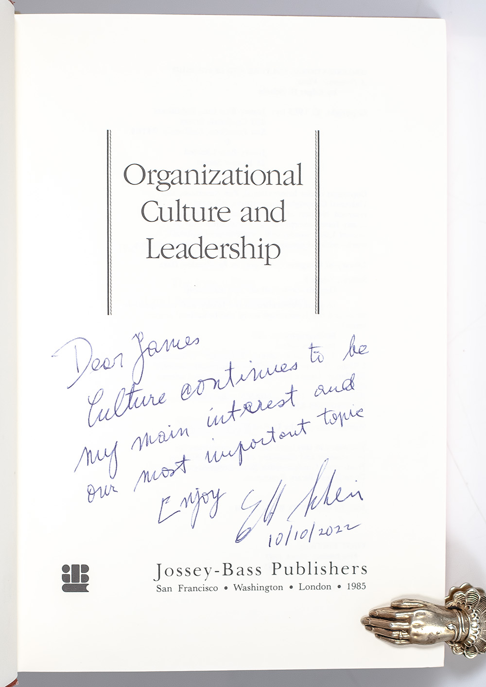 Organizational Culture and Leadership: A Dynamic View.