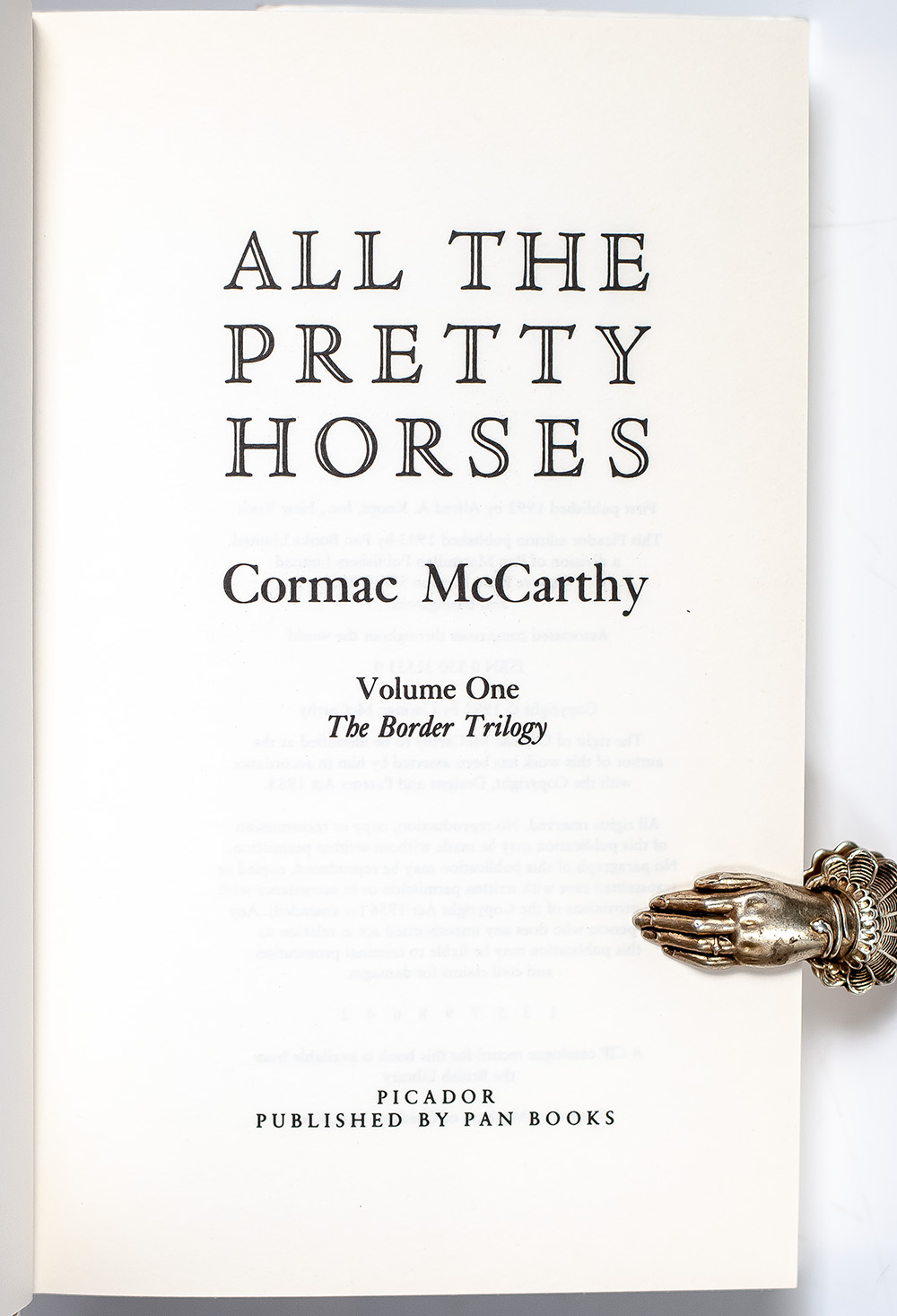 All the Pretty Horses; The Crossing; Cities of the Plain.
