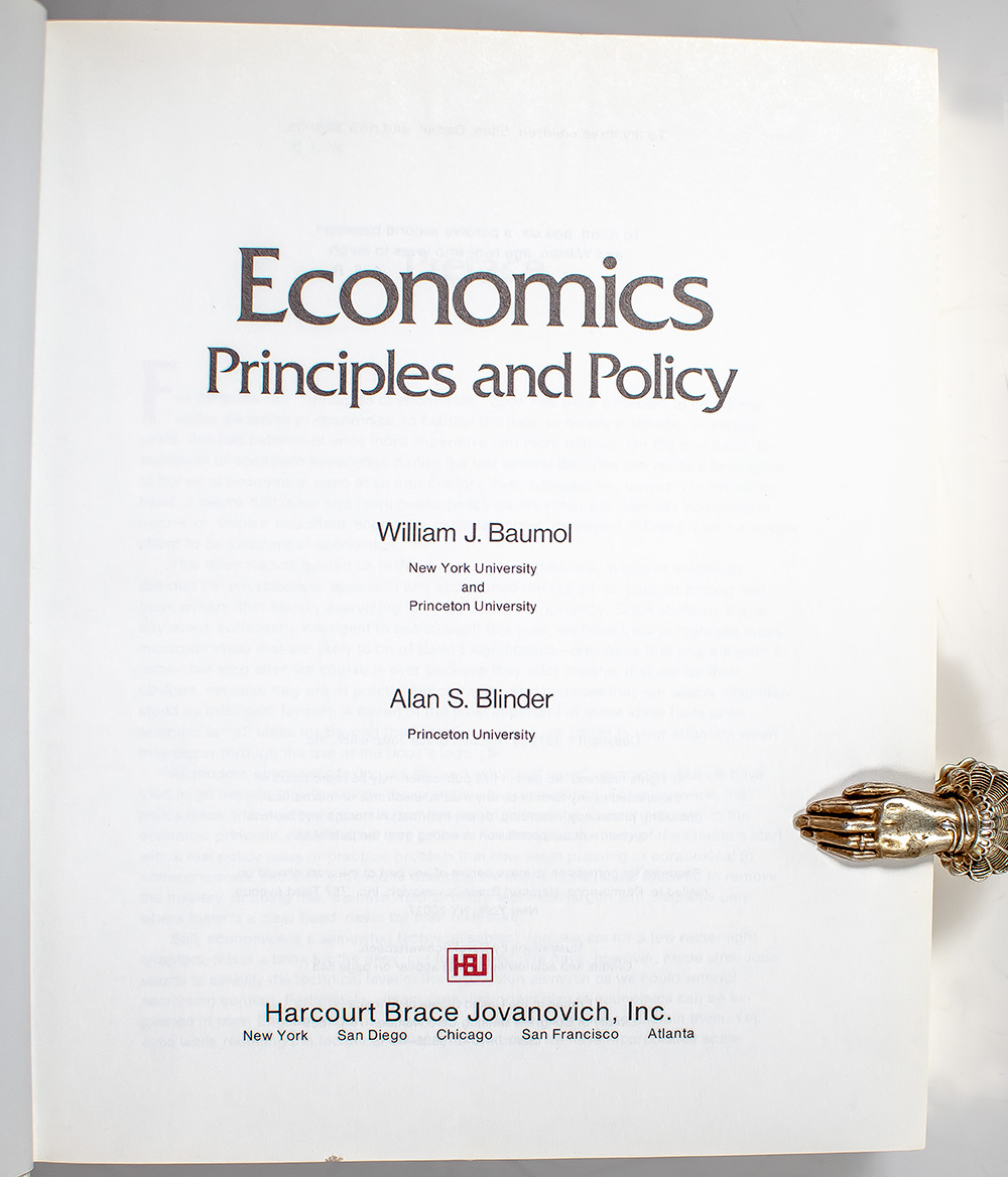 Economics: Principles and Policy.