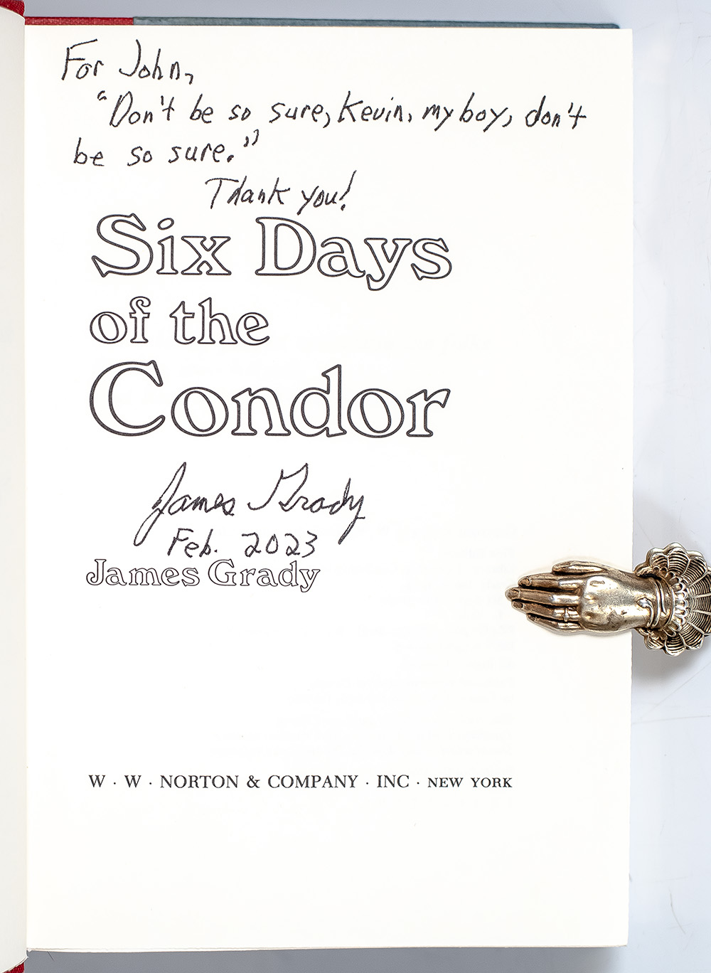 Six Days of the Condor.