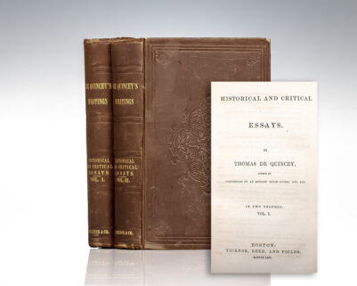 Historical and Critical Essays.