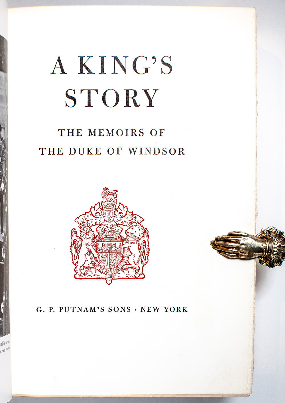 A King's Story: The Memoirs of the Duke of Windsor.
