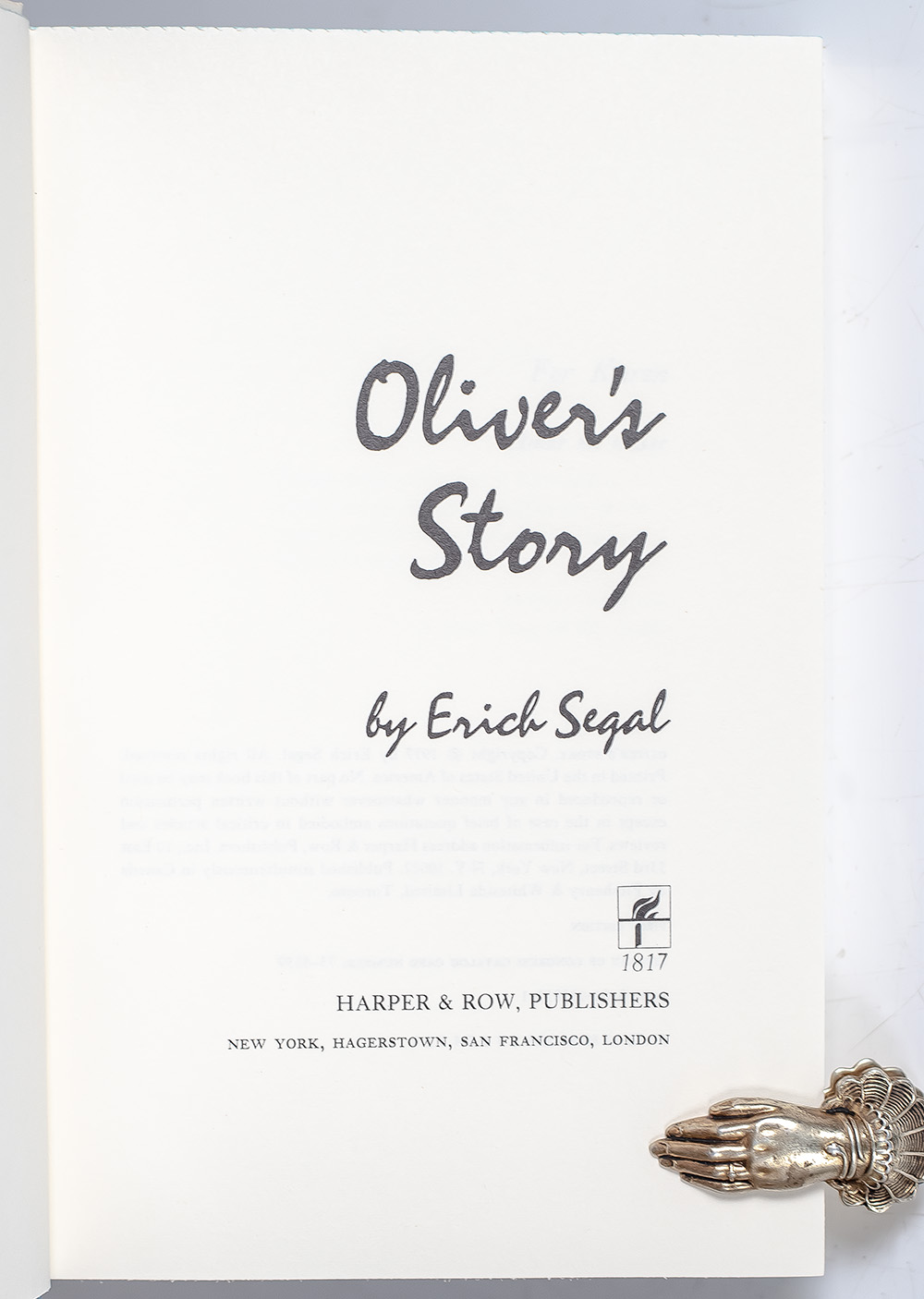 Oliver's Story.