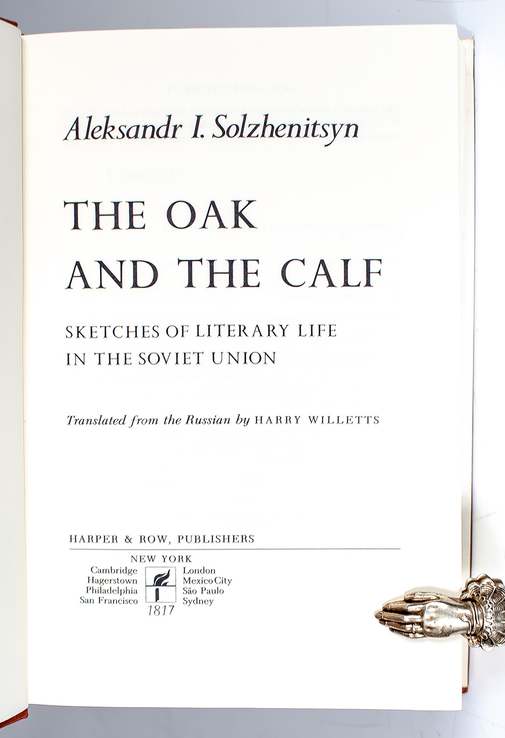 The Oak and the Calf: Sketches of Literary Life in the Soviet Union.