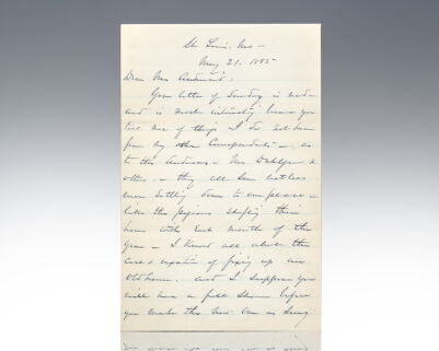 William T. Sherman Autograph Letter Signed.