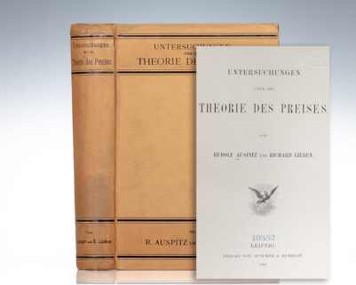 Untersuchungen Uber Die Theorie Des Preises. [Studies on the Theory of Price.]