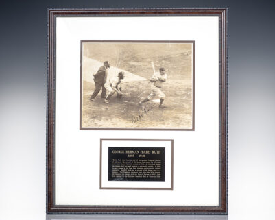 George Herman 'Babe' Ruth Signed Photograph.