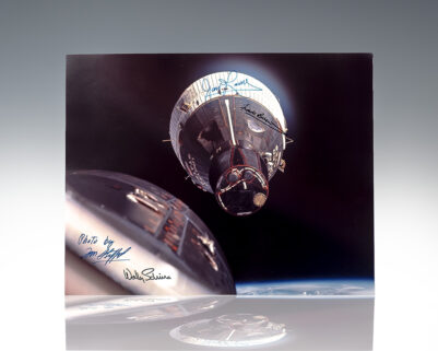 Tom Stafford, Wally Schirra, James Lovell, and Frank Borman Signed Photograph.