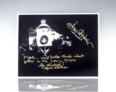 Apollo 13 Eugene Kranz and Seymour Liebergot Signed Photograph.