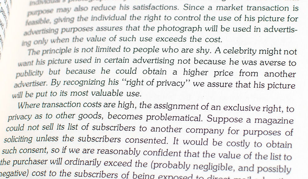 Economic Analysis of Law.