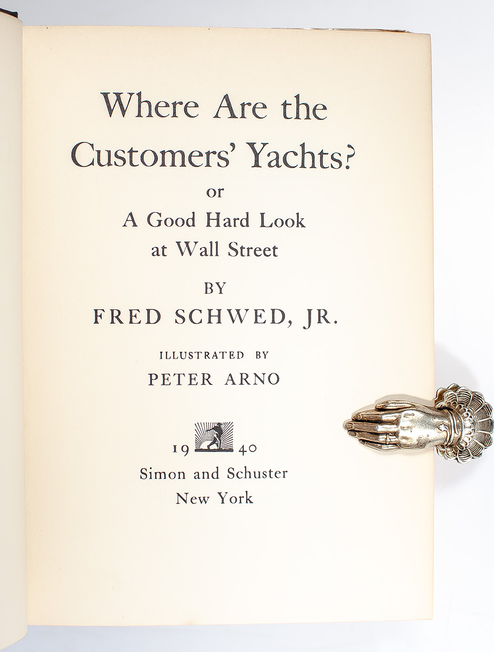 Where Are the Customers' Yachts: or A Good Hard Look at Wall Street.