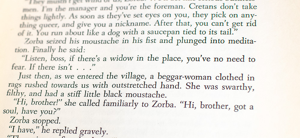 Zorba the Greek.