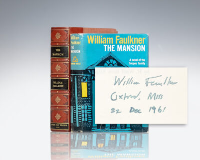 First Edition of The Mansion; Signed by William Faulkner