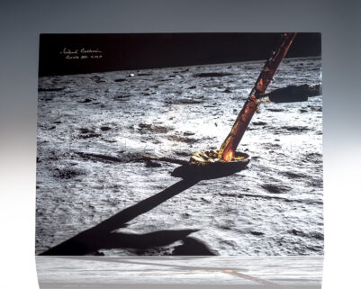 Michael Collins Signed Lunar Module Oversized Photograph.