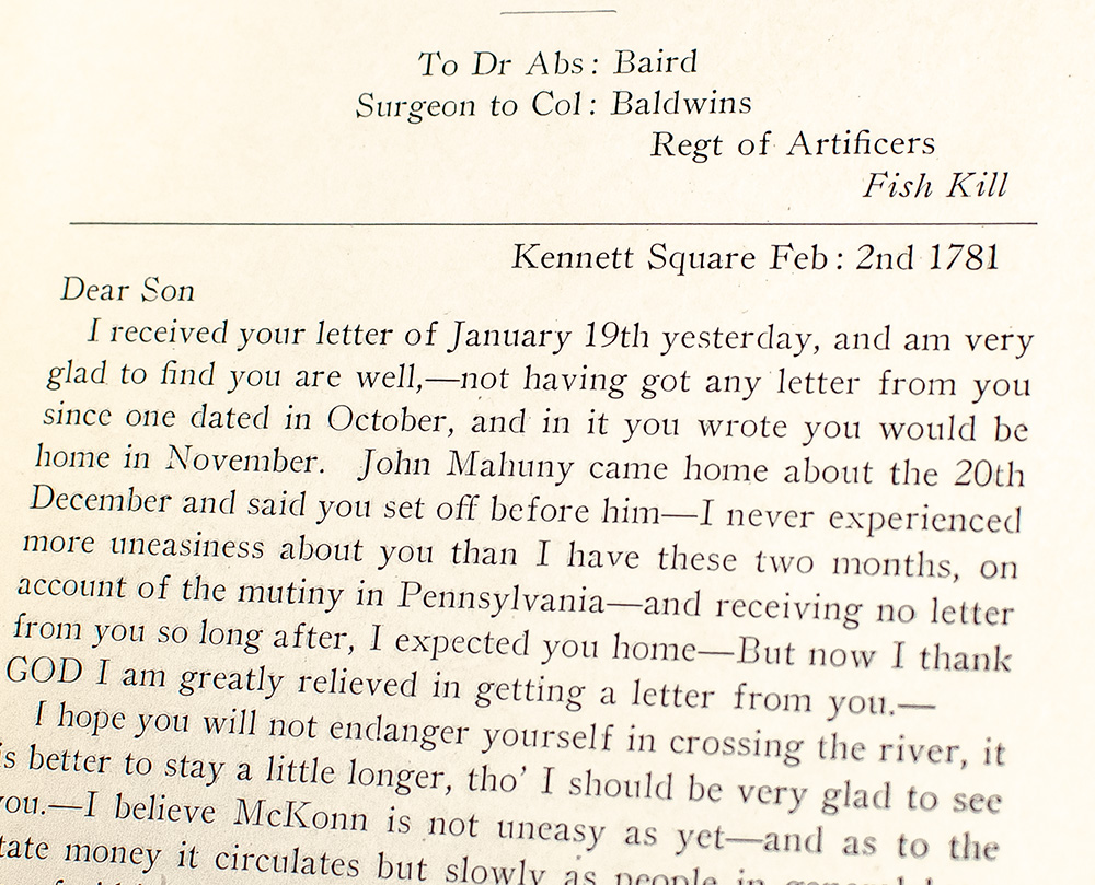 Copies of Authentic Letters and Papers Throwing Some Light on the History of Doctor Absalom Baird of the Army of the Revolution Who Died at Washington, Pennsylvania in 1805 Likewise Referring to His Associates.