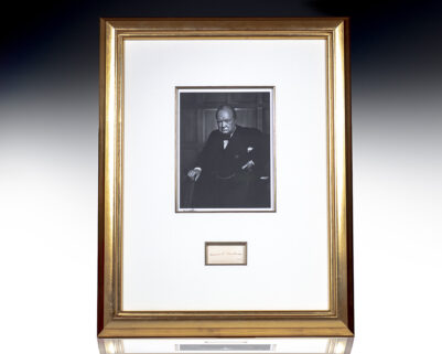 Yousuf Karsh Signed Winston S. Churchill Portrait.