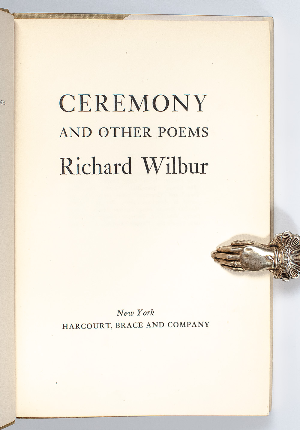 Ceremony And Other Poems.