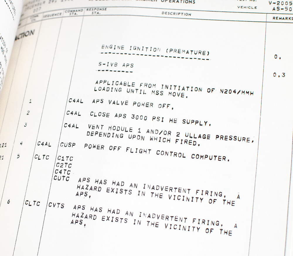 Jim Lovell and Fred Haise Signed Apollo 13 Saturn V Launch Vehicle Emergency Procedure Manual.