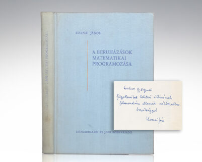 A Beruházások Matematikai Programozása. [Mathematical Programming of Investments].