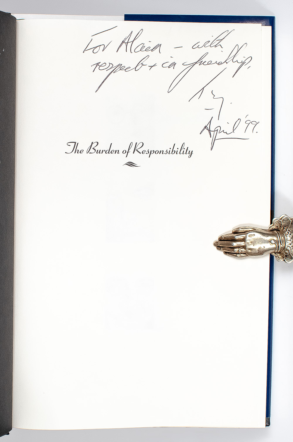 The Burden of Responsibility: Blum, Camus, Aron, and the French Twentieth Century.