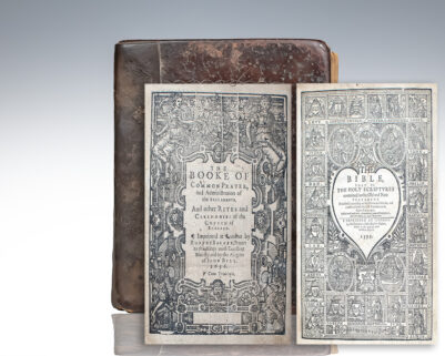 The Bible, that is the Holy Scriptures conteined in the Old and New Testament: Translated According to the Ebrewe and Greeke, and Conferred with the Best Translations in Divers Languages. [WITH] The Booke of Common Prayer, and the Administration of the Sacraments, and Other Rites and Ceremonies of the Church of England.