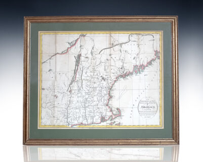 Map of the Northern, or, New England States of America. Comprehending Vermont, New Hampshire, District of Main, Massachusetts, Rhode Island, and Connecticut.