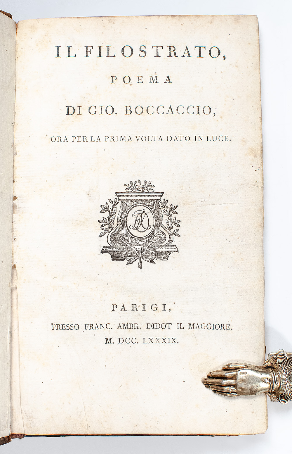 Il Filostrato, Poema.