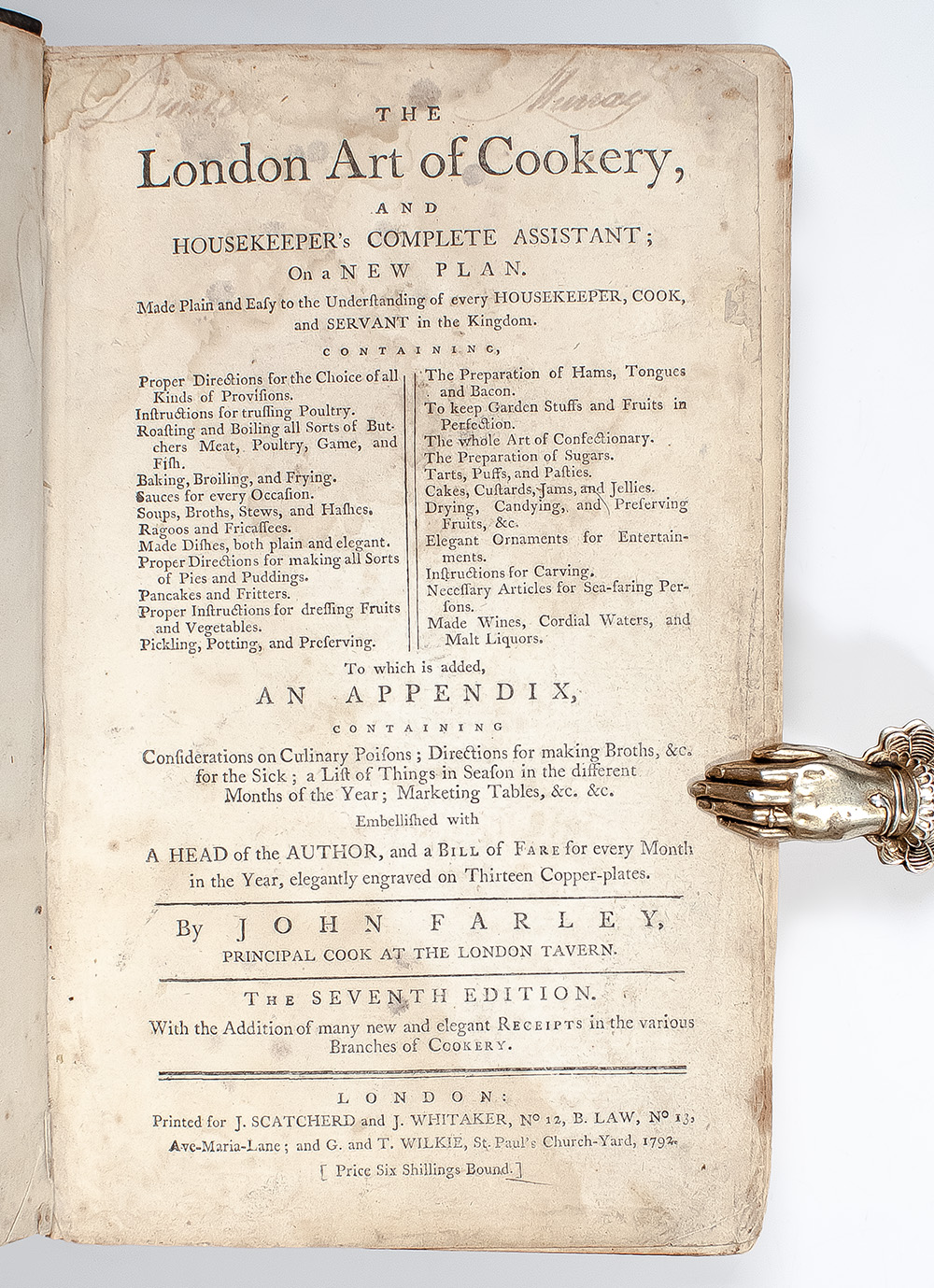 The London Art of Cookery, and Housekeeper's Complete Assistant; On a New Plan.