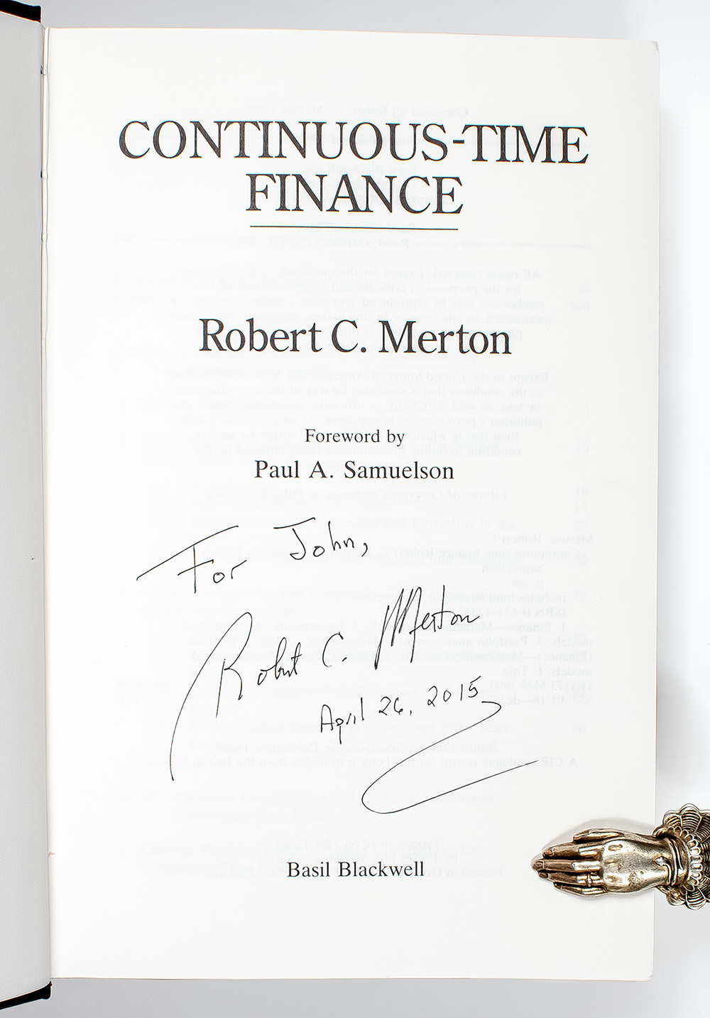 Continuous-Time Finance.