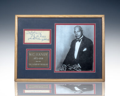 W.C. Handy Autograph.
