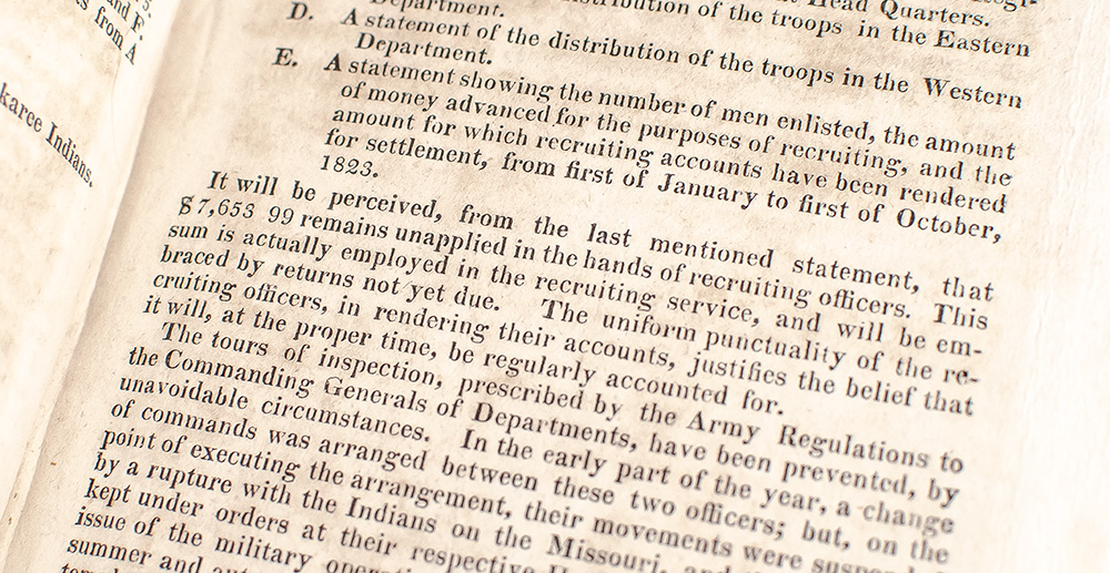 Message from the President of the United States, to Both Houses of Congress, at the Commencement of the First Session of the Eighteenth Congress. December 2, 1823.