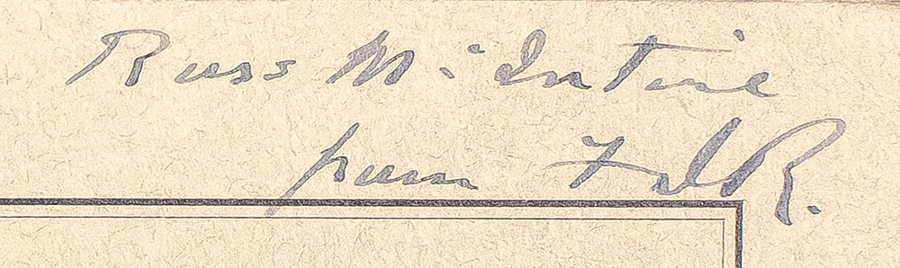 Franklin D. Roosevelt Inscribed Presidential Cruise Pamphlets.