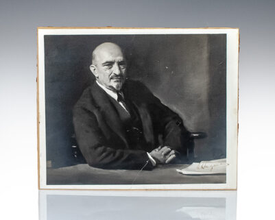 Chaim Weizmann Signed Photograph of his 60th Birthday Portrait.