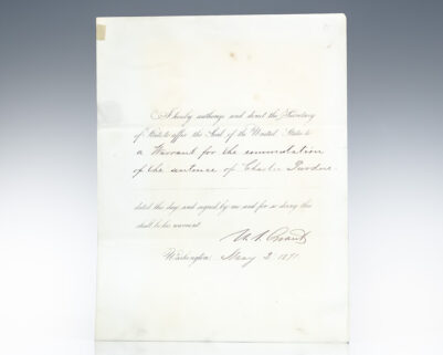 Ulysses S. Grant Autograph Document Signed.